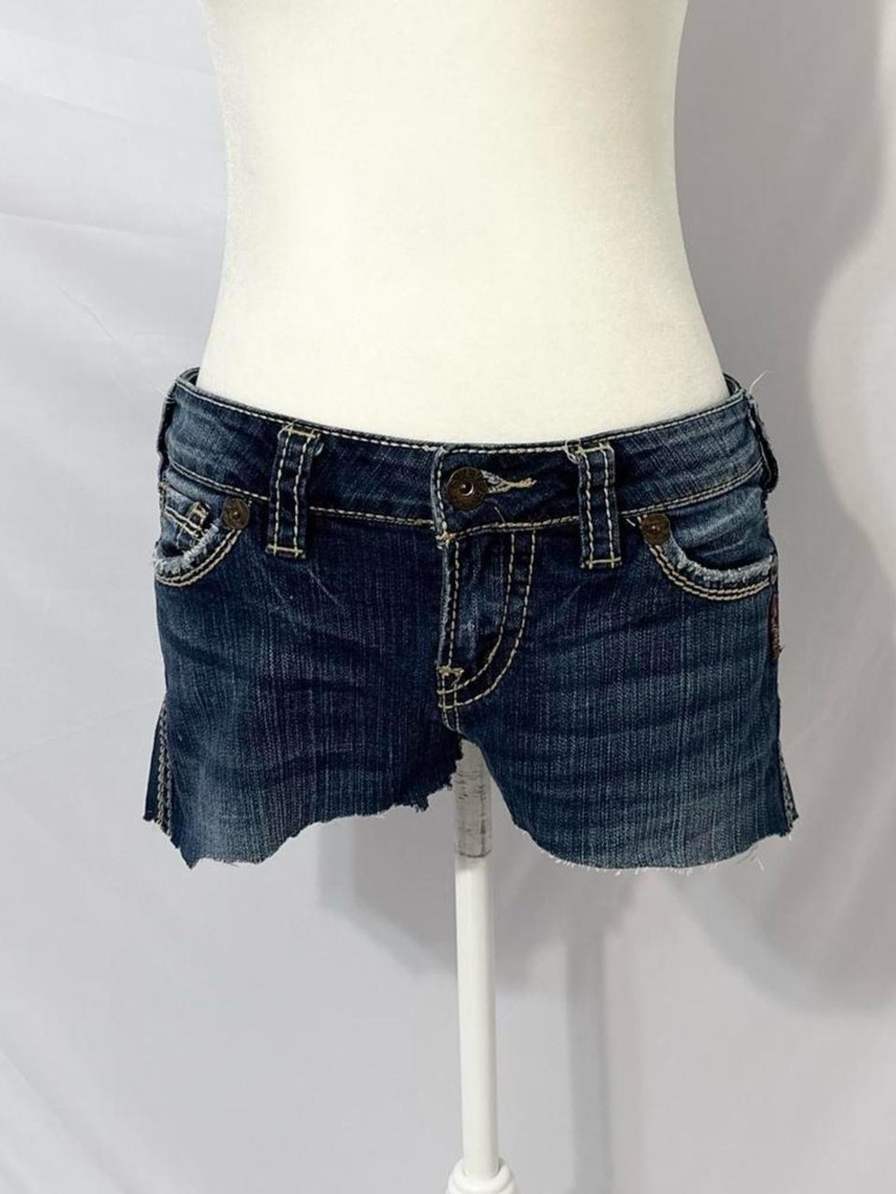 Vintage Y2K Western Style Denim Cutoff Mini Shorts